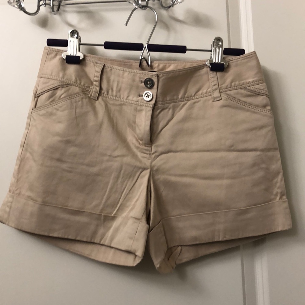 Tailored Cream shorts